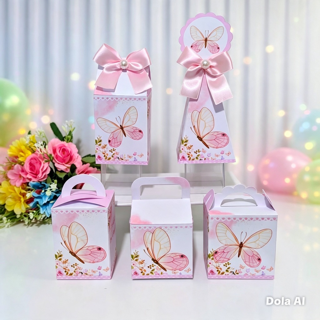 Kit Festa Jardim Borboletas Rosa/ Personalizados / Lembrancinhas / Festa Infantil / Aniversário