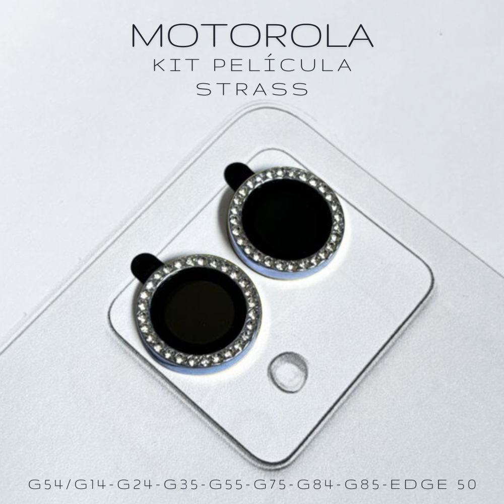 Kit Camera Diamante Strass Motorola G85/G84/G55/G54/G35/G24/EDGE 50