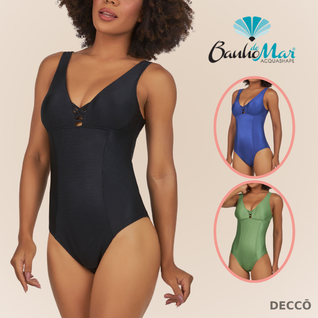 Maio Banho de Mar de Alta Compressao Sem Bojo Liso Efeito Zero Barriga Modela Reduz Modern