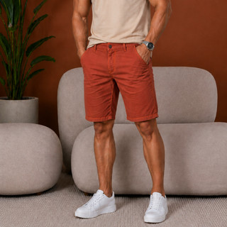 Bermuda Masculina Sarja Slim Barata Promoção 2026