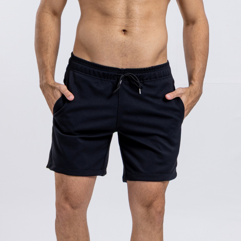 Short Masculino Mauricinho com Elastano Cintura Elástica Cordão e Bolsos Casual Confortável Bermuda Masculina