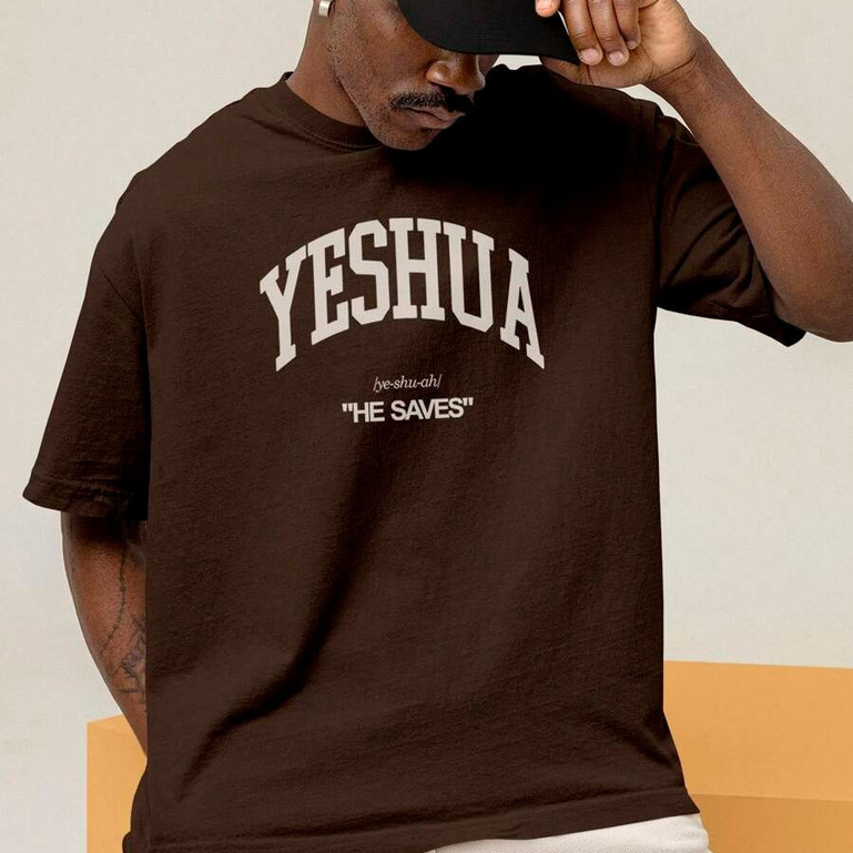 Camiseta dia a dia  Religiosa Cristã Estampa Yeshua Promoção