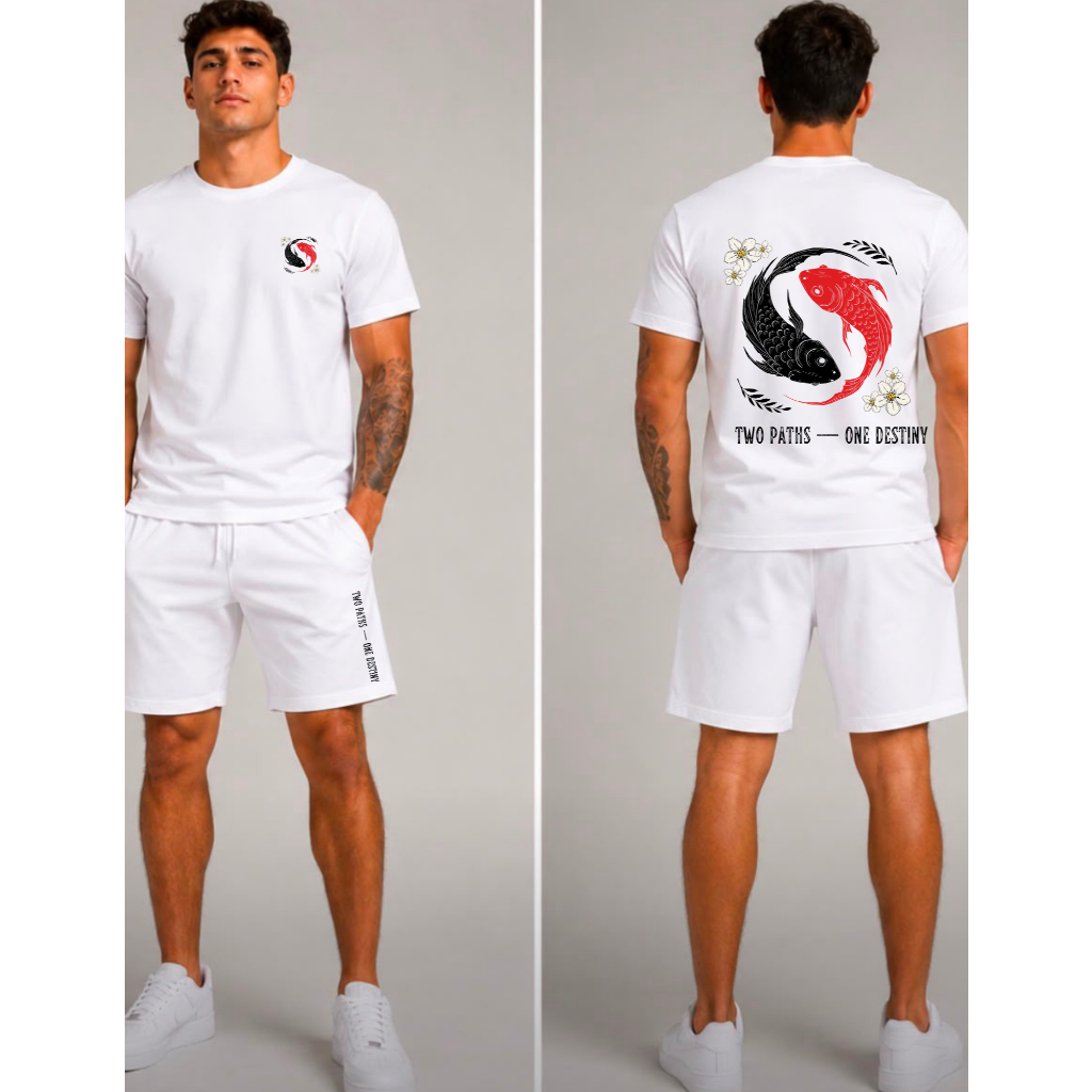 *Conjunto Masculino Camiseta Algodão + Bermuda Tactel Estampado Casual Verão Confortável Moda Masculina* ENVIO IMEDIATO
