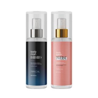 KIT BODY SPLASH BARBARIUS + INVERSE 200ML - PRIMACIAL PERFUME AMADEIRADO FRUTADO