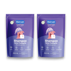 Kit 2un Shampoo Sono Tranquilo Refil Baruel Baby 210ml