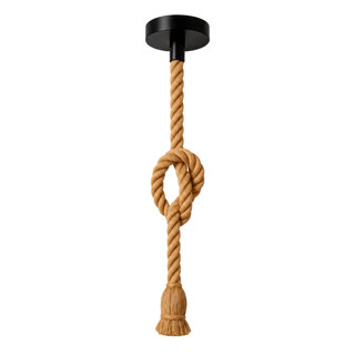 Pendente Corda 1 Metro Rustico Vintage Decoracão Suspensa Decorativo Área Luminária Teto Lustre Bocal Lampada E27 Sisal