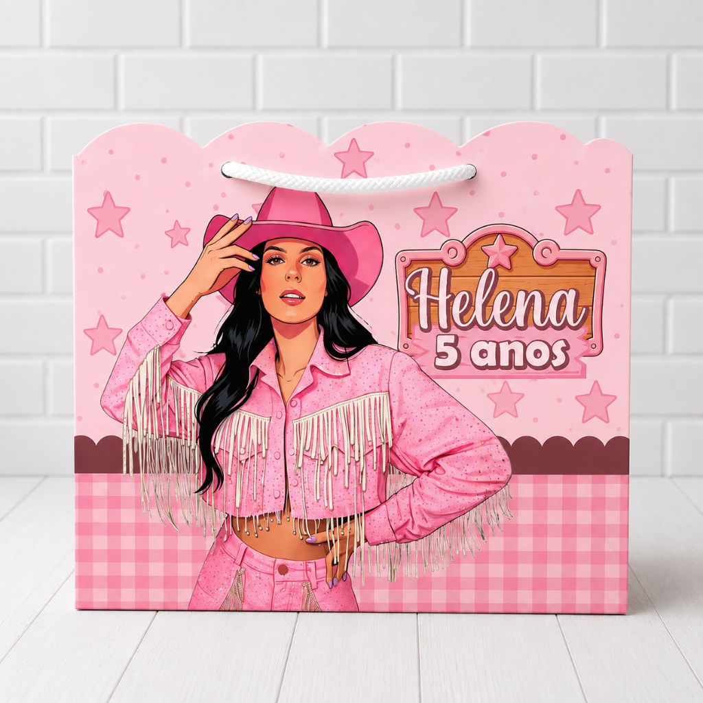 SACOLINHA ANA CASTELA Personalizado | Sacolinha | Lembrancinha | Mimos | Aniversário Boiadeira ANA CASTELA