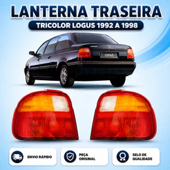 Lanterna Traseira Tricolor Logus ANO 1992 1993 1994 1995 1996 1997 1998
