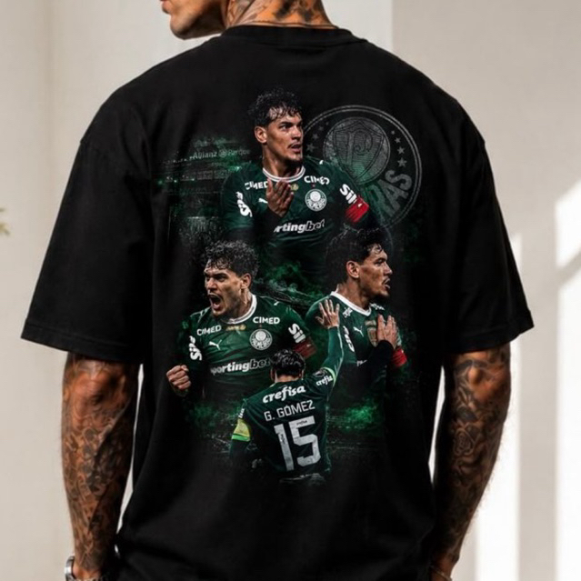 Camiseta GUSTAVO GOMEZ PALMEIRAS Estampa Premium Digital DTF