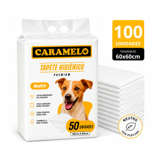Tapetes Higiênico Premium Caramelo - Alta Absorção - Não Vaza  Combate mau cheiro
