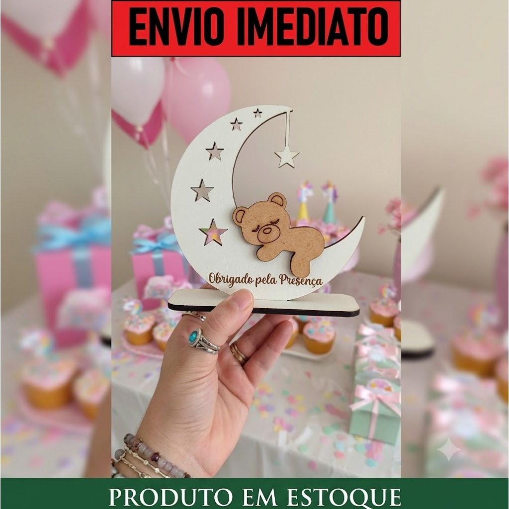 kit 10 lembrancinha ursinho chá de bebê chá revelação aniversario menino menina