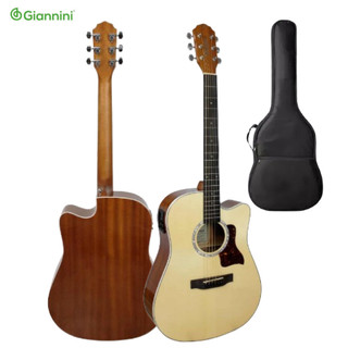 Violão Aço Eletroacústico Giannini Performance Plus GDC PLUS CEQ Natural (N) REGULADO PELO LUTHIER