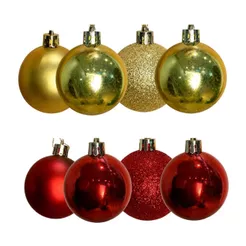 Bolinhas De Natal Lisa Enfeite Para Arvore Decoração