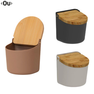 Saleiro Com Tampa De Bambu Linha Lume Ou Mesa E Bancada