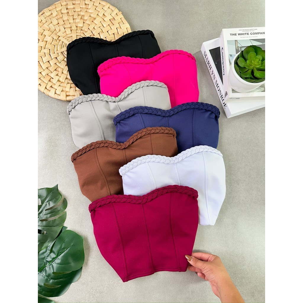 Cropped Feminino Tendencia Blogueirinha Com Bojo — imagem 2 de 2