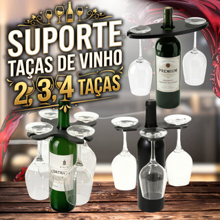 Organizador Taças Garrafa 2 3 4 Taça Compacto Prático Cozinha Jantar Adega Garrafas Casa Elegante Espumante Vinho