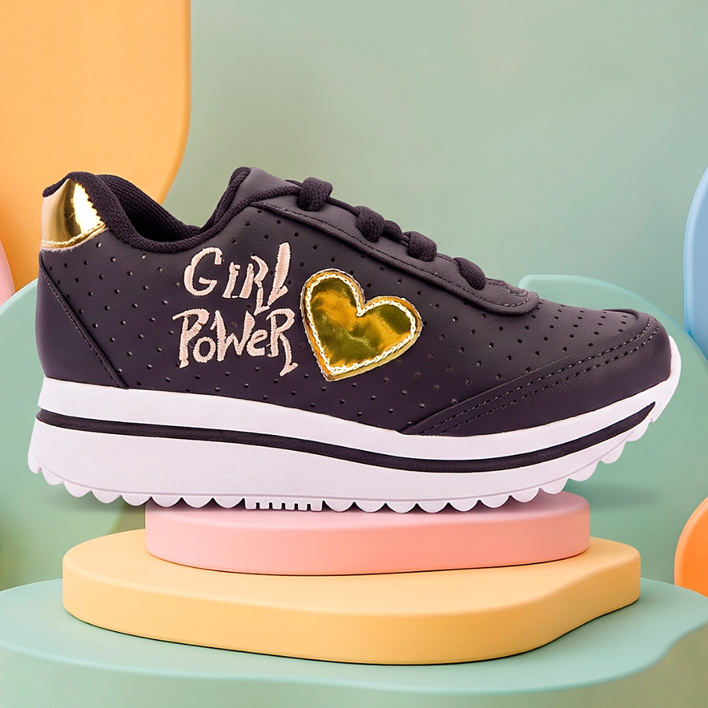 Tênis Infantil Menina Tenis Infantil Feminino Promoção CLUB HAPPY
