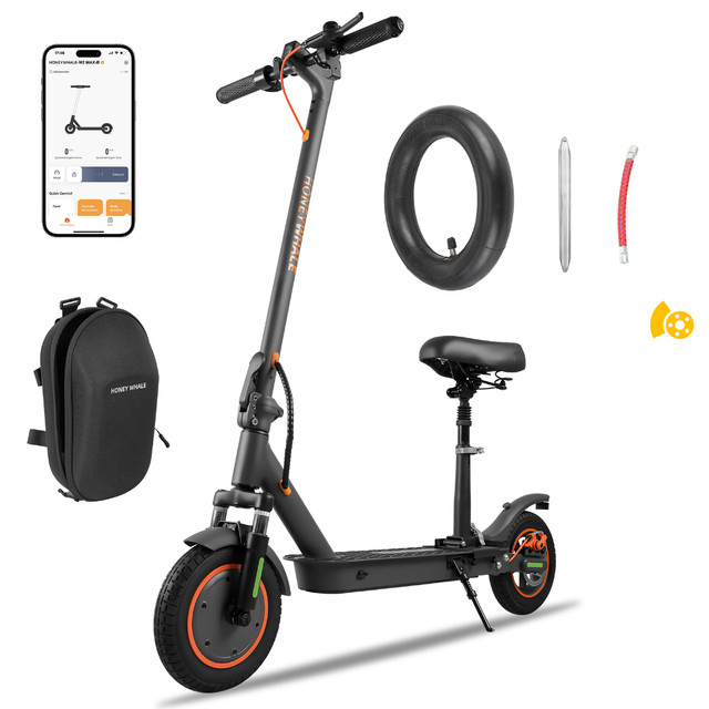 500W Patinete Eletrico Scooter, 32KM Autonomia, Velocidade Máxima de 32 KM/H