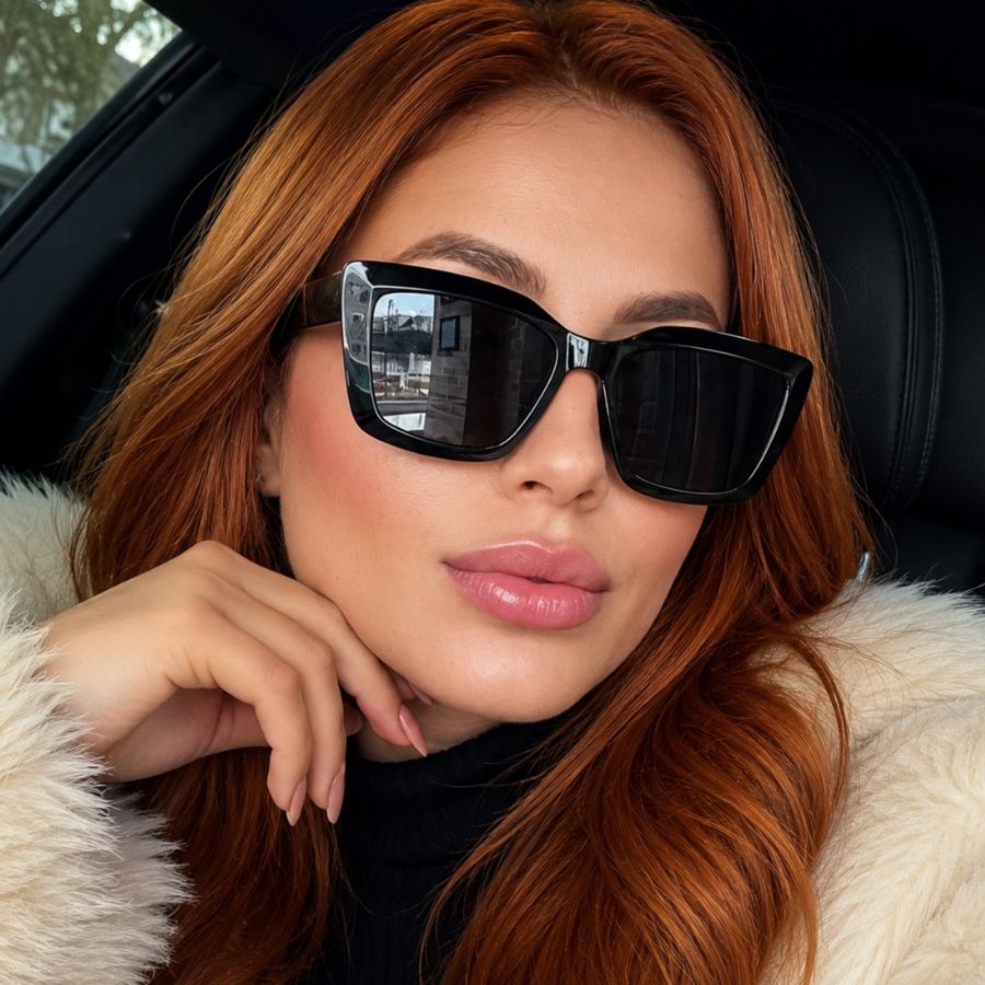 Óculos Feminino Estilo Gatinho em Acetato Desiner Moderno Verão 2027 Com Proteção UV 400 Oferta