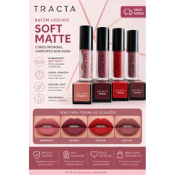 Batom Líquido Soft Matte - Tracta - Alta Cobertura 4ml