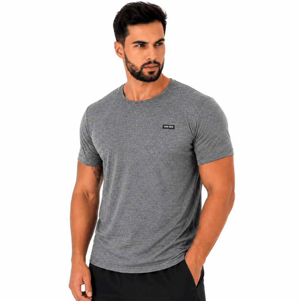 Camiseta Básica Masculina Gola Careca Camisa Manga Curta Malha Fria Cores
