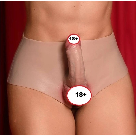 Cinta Peniana Silicone Com Pênis Realista Grande 19x4cm Integrado na Calcinha strap-on que Veste do 36 ao 50 — imagem 2 de 2