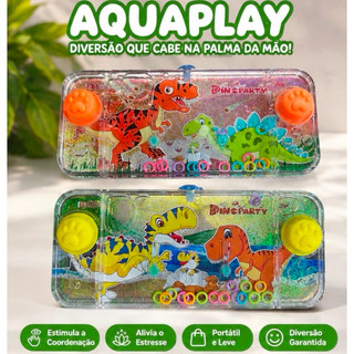 Aquaplay Jogo de Argolas com Água Dinossauro Brinquedo Portátil Infantil