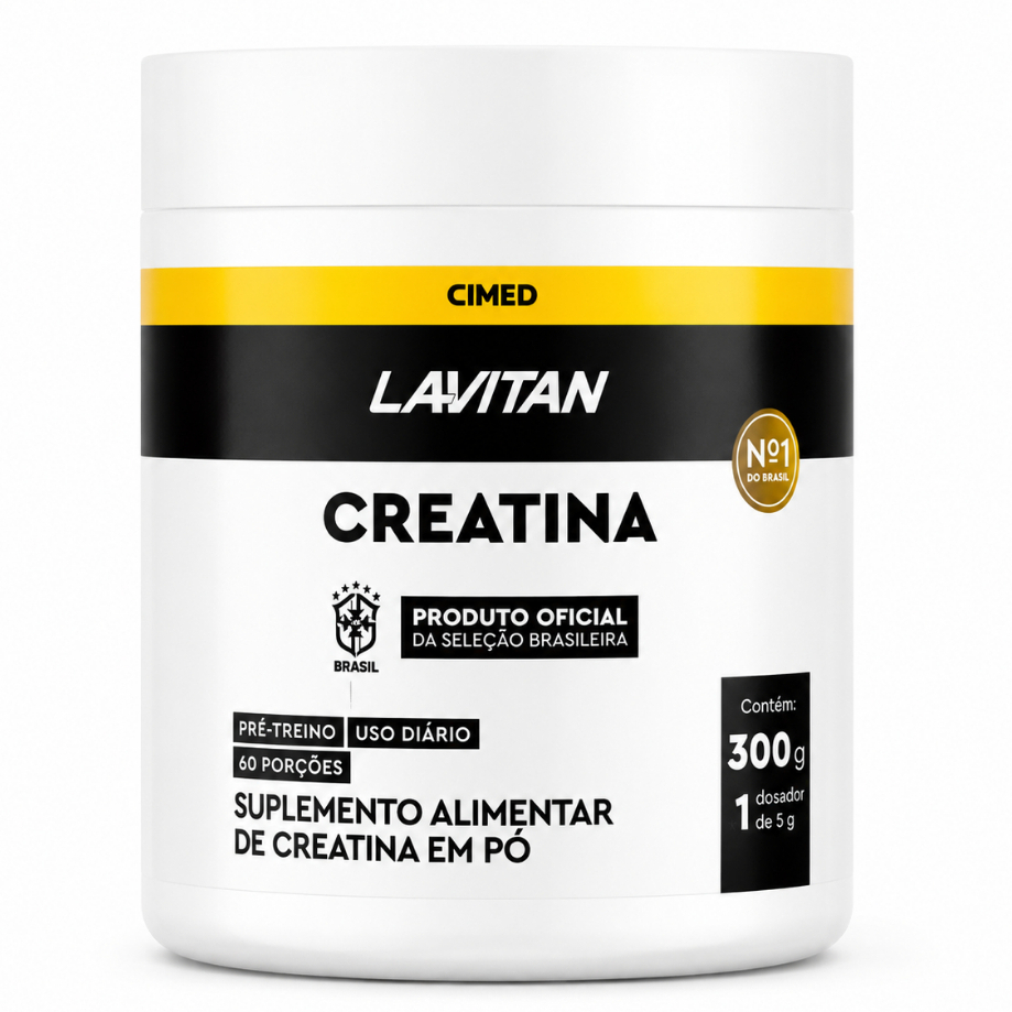 Lavitan Creatina Pó Monohidratada 300g Cimed Sem Sabor