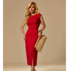 Vestido midi elegante para festa casamento social batizado madrinha jantar dia a dia feminino formatura evangélicos
