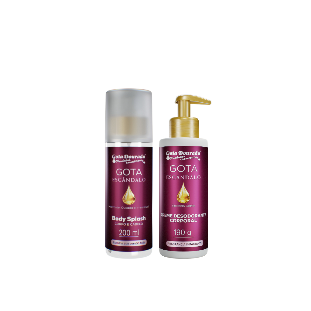 Kit Body Splash + Creme Desodorante Corporal - Gota Escândalo