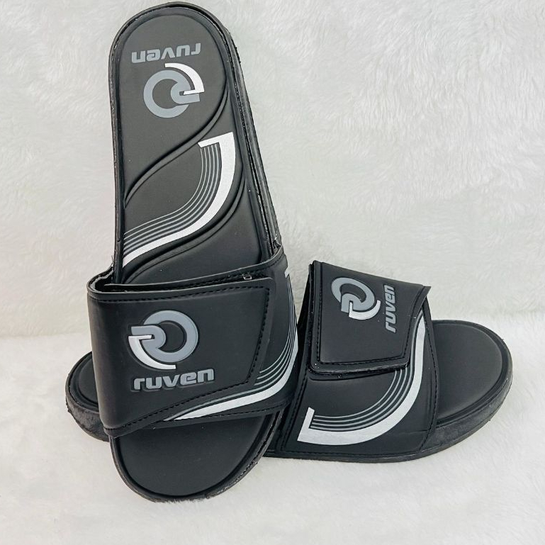 Chinelo Slide Velcro Ruven Original Papete Masculino Feminino Conforte Super Leve E Confortável