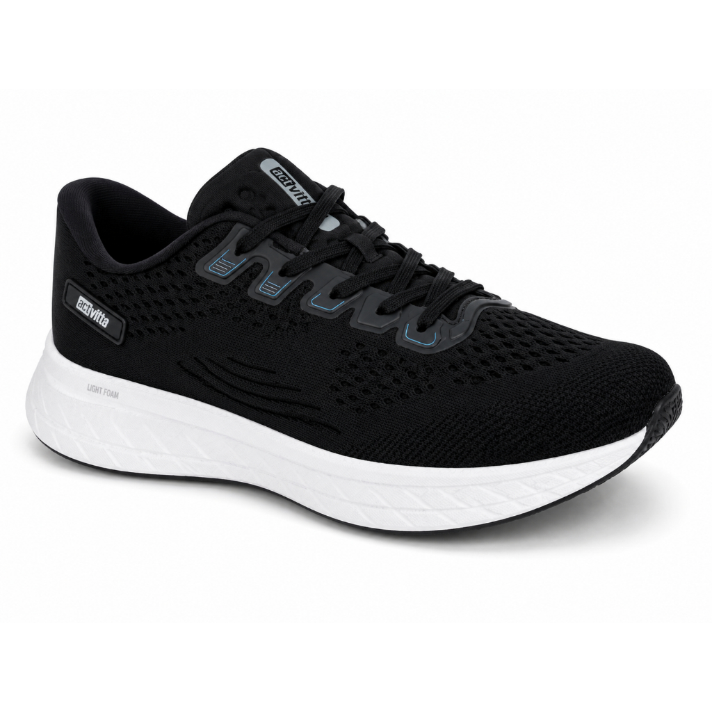 Tênis Masculino Actvitta Esportivo Caminhada Leve Preto