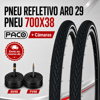 Pneu 700x38 Aro 29 Pneu Refletivo Aro 29 Pneu Fino Refletivo Aro 29 Pneu Fino Aro 29 City Max Paco