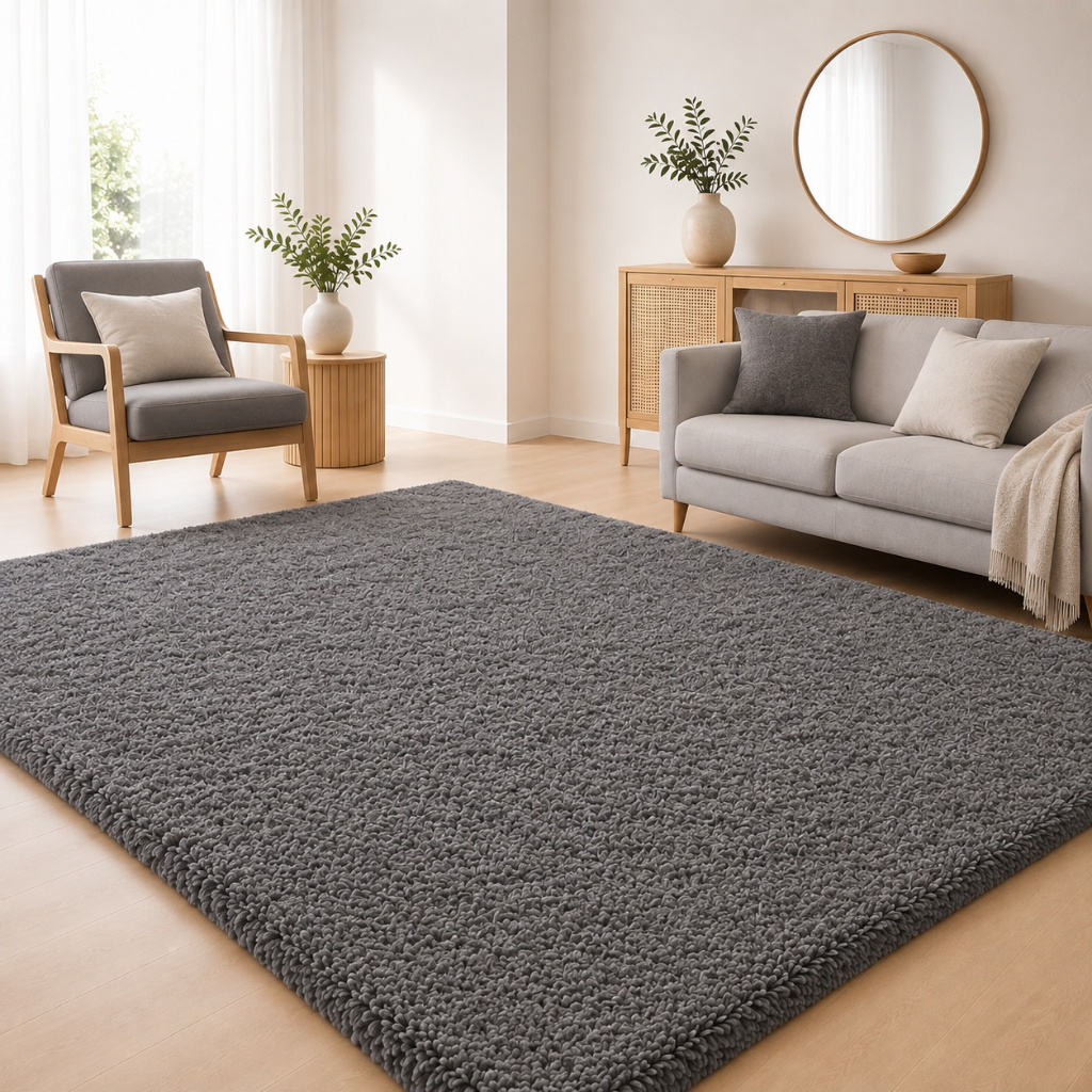 Tapete Felpudo Peludo 2,50x2,00 Sala Quarto Macio Luxo Antiderrapante Moderno Confortável Decoração Casa Premium Grande