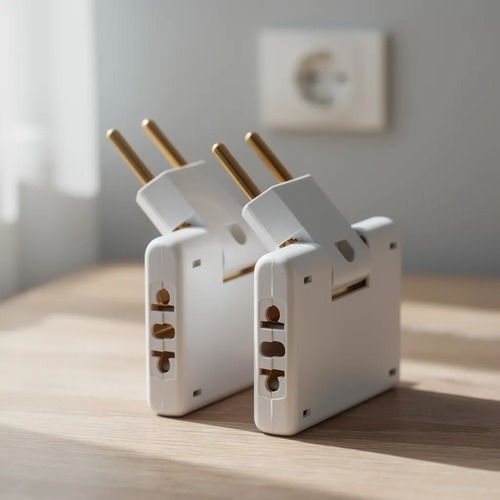 Kit Adaptadores de Tomada Slim em T Articulado 10A e 20A com 3 Entradas Bivolt