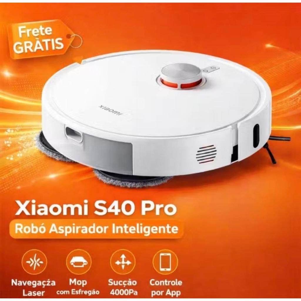 Xiaomi Robot Vacuum S40 Pro potência 15.000Pa aspira e passo pano