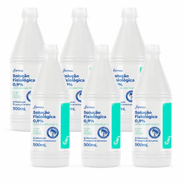 Kit c/6 Soros Fisiológicos Farmax 0,9% 500mL