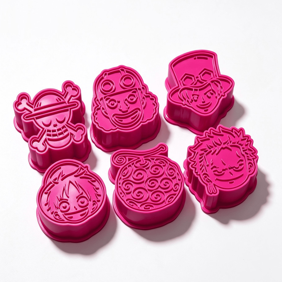 Kit 6 Ejetores Brigadeiros e Doces Decorados One Piece Piratas