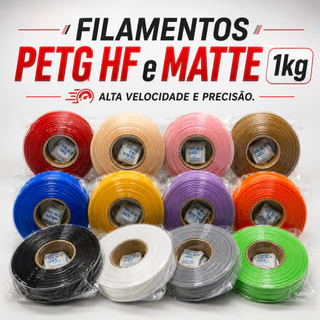 Filamento PETG 1kg 1,75mm Impressora 3D Alta Velocidade HF Precisão Premium Bobina Compatível AMS NS