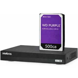 Dvr intelbras MHDX 1104 c/ Hd de 500 WD Purple