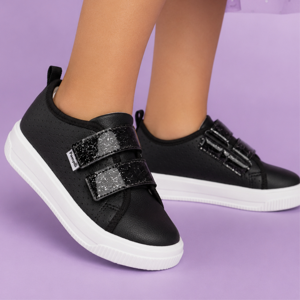 Imagem Tênis infantil Menina Casual com Fecho Fácil Pampili