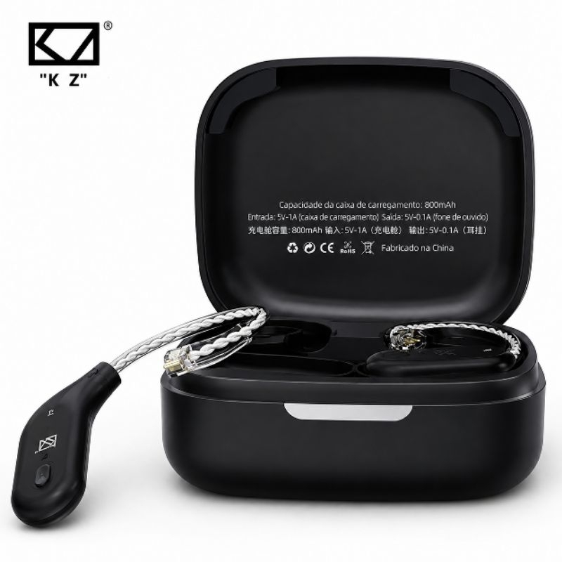 KZ AZ09 Adaptador Bluetooth 5.2 TWS Pino C C Pin Módulo Sem Fio Receptor Wireless para Fone IEM KZ ZSN ZAS DQ6 ZS10 Pro