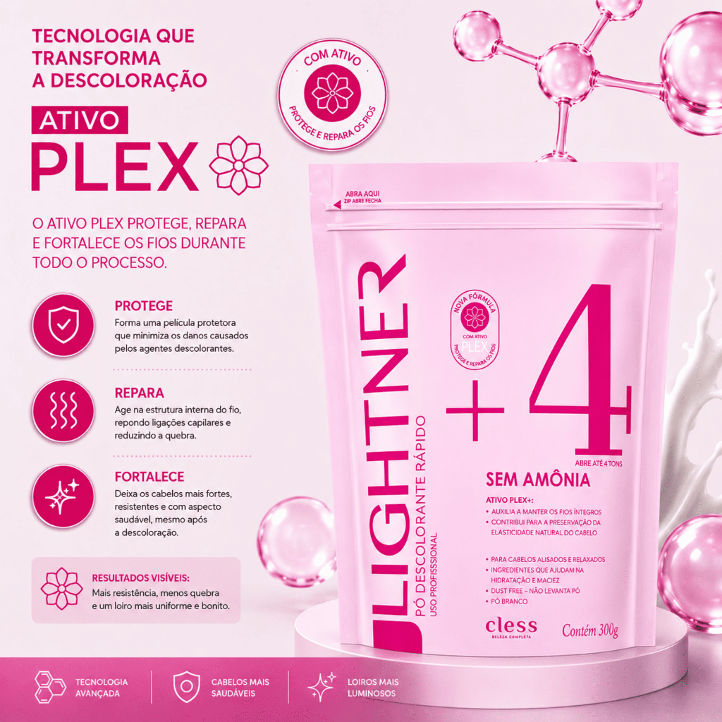 Pó Descolorante Capilar Sem Amônia Lightner 300g — imagem 2 de 2