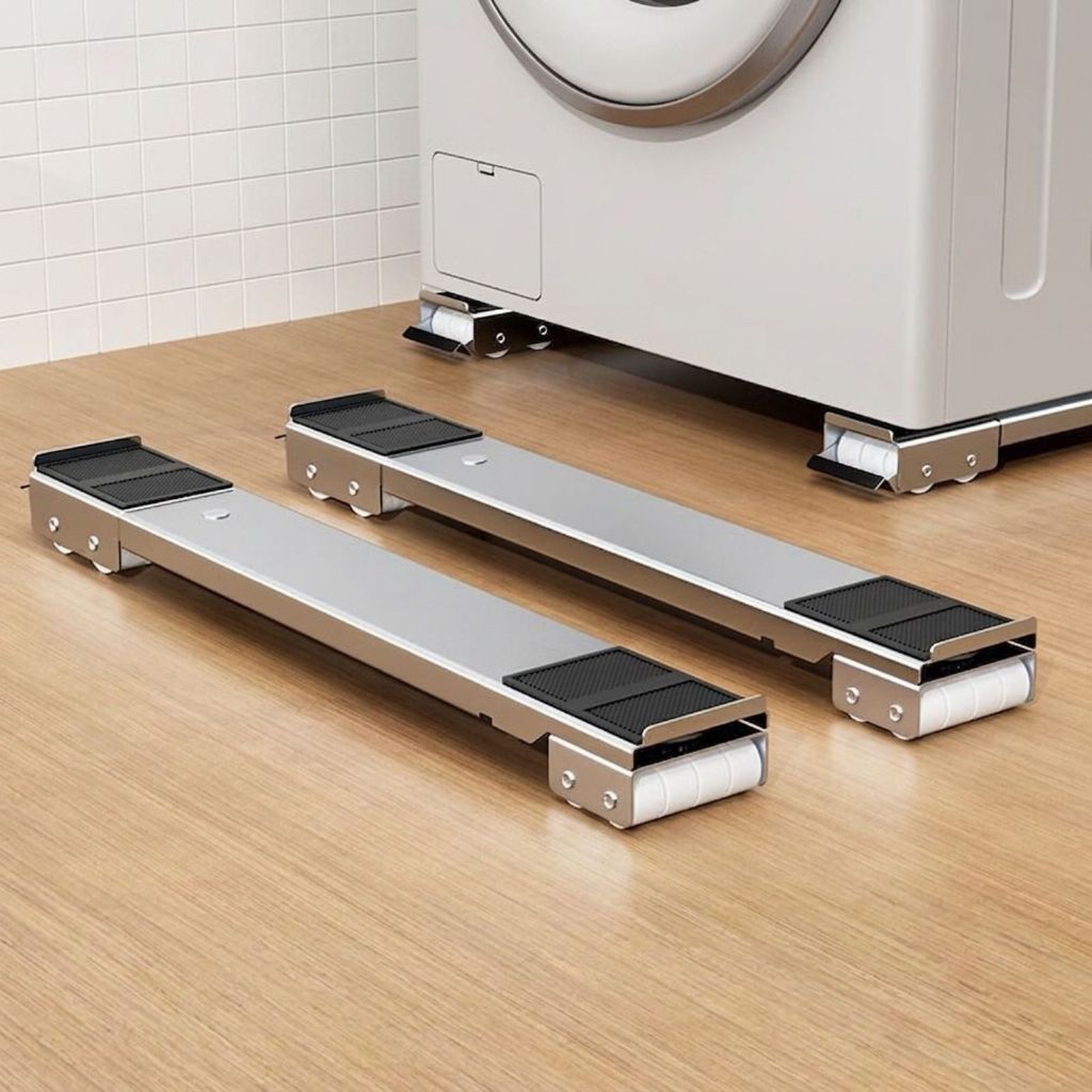 Base Ajustável com Rodinhas Universal para Geladeira Fogão e Lava Louças 200kg