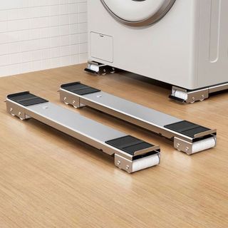 Base Ajustável com Rodinhas Universal para Geladeira Fogão e Lava Louças 200kg