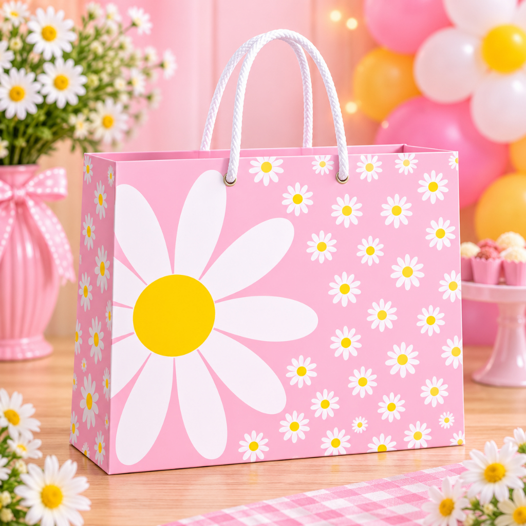 Sacolinha Margarida Personalizada Infantil Lembrancinha de Aniversário Festa todos os Temas Pegue e Monte