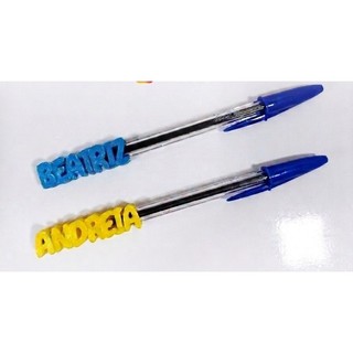 Caneta com Ponteira Personalizada com Nome (kit com 10)