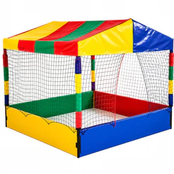 Piscina de Bolinhas Quadrada 1,50m Nacional Premium Colorida Playground