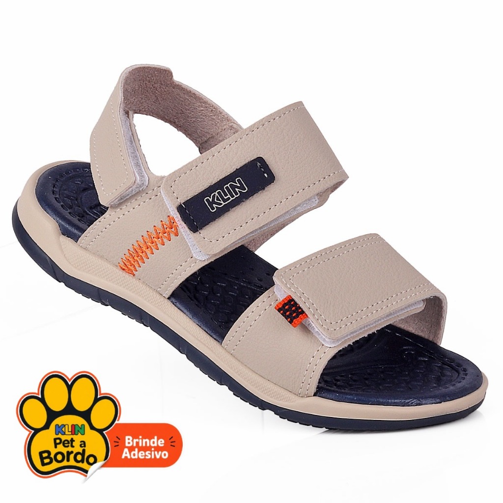 Papete Infantil Menino Casual Batizado Klin Confortável Anatômica Leve e Ajustável - Off White