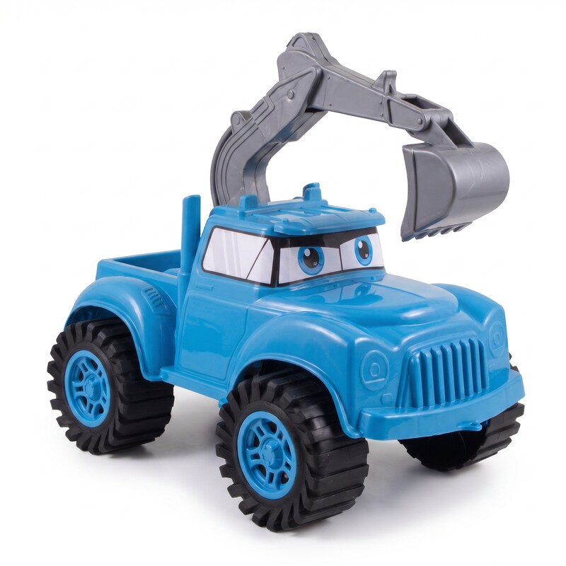 Carrinho Caminhão Brinquedo Super Truck Grande 39cm Retro Escavador Menino - INMETRO - QUEEN SHOP · foto 2